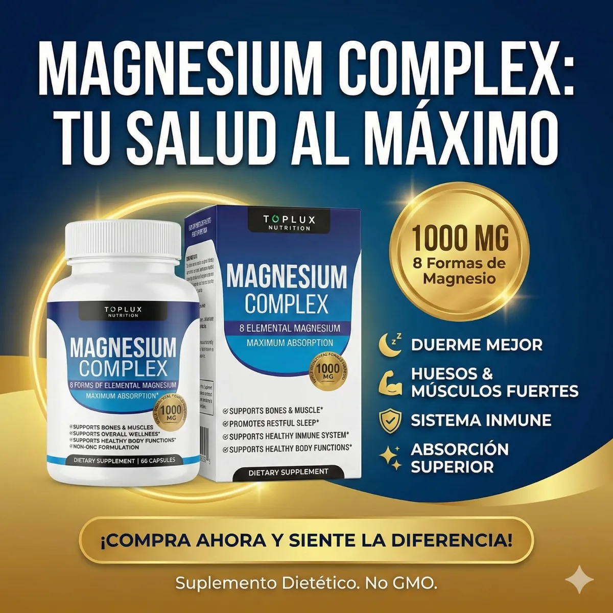 MAGNESIUM COMPLEX 60 CÁPSULAS CON CAJA