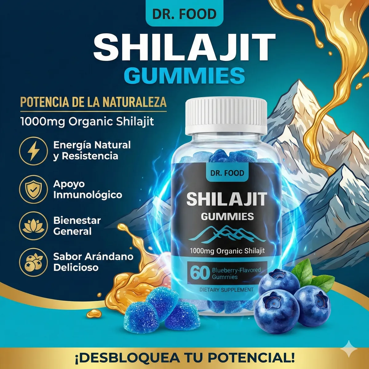 GOMITAS SHILAJIT - 60 UNIDS