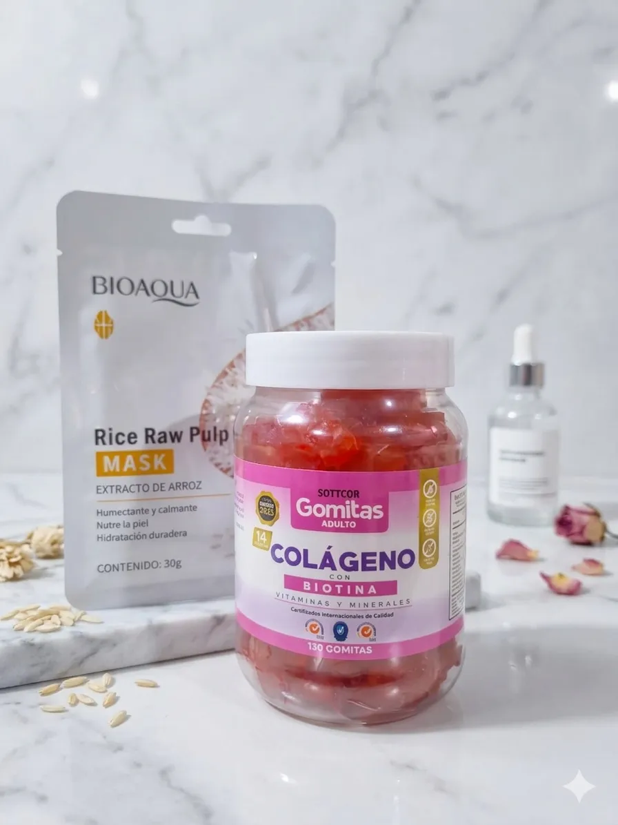 GOMITAS DE COLAGENO 130 + GRATIS BIOQUIA