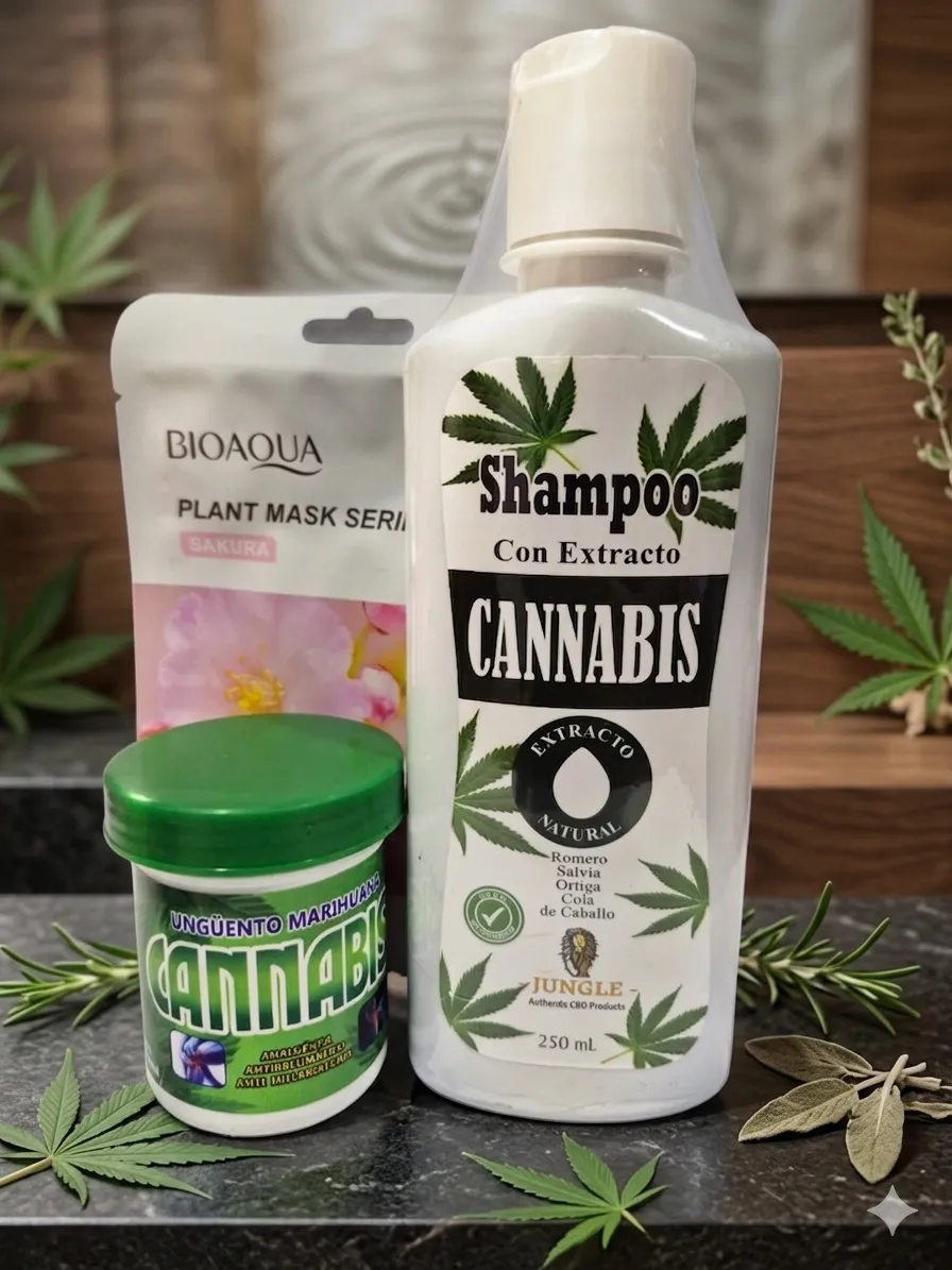 Champú con Extracto de Cannabis