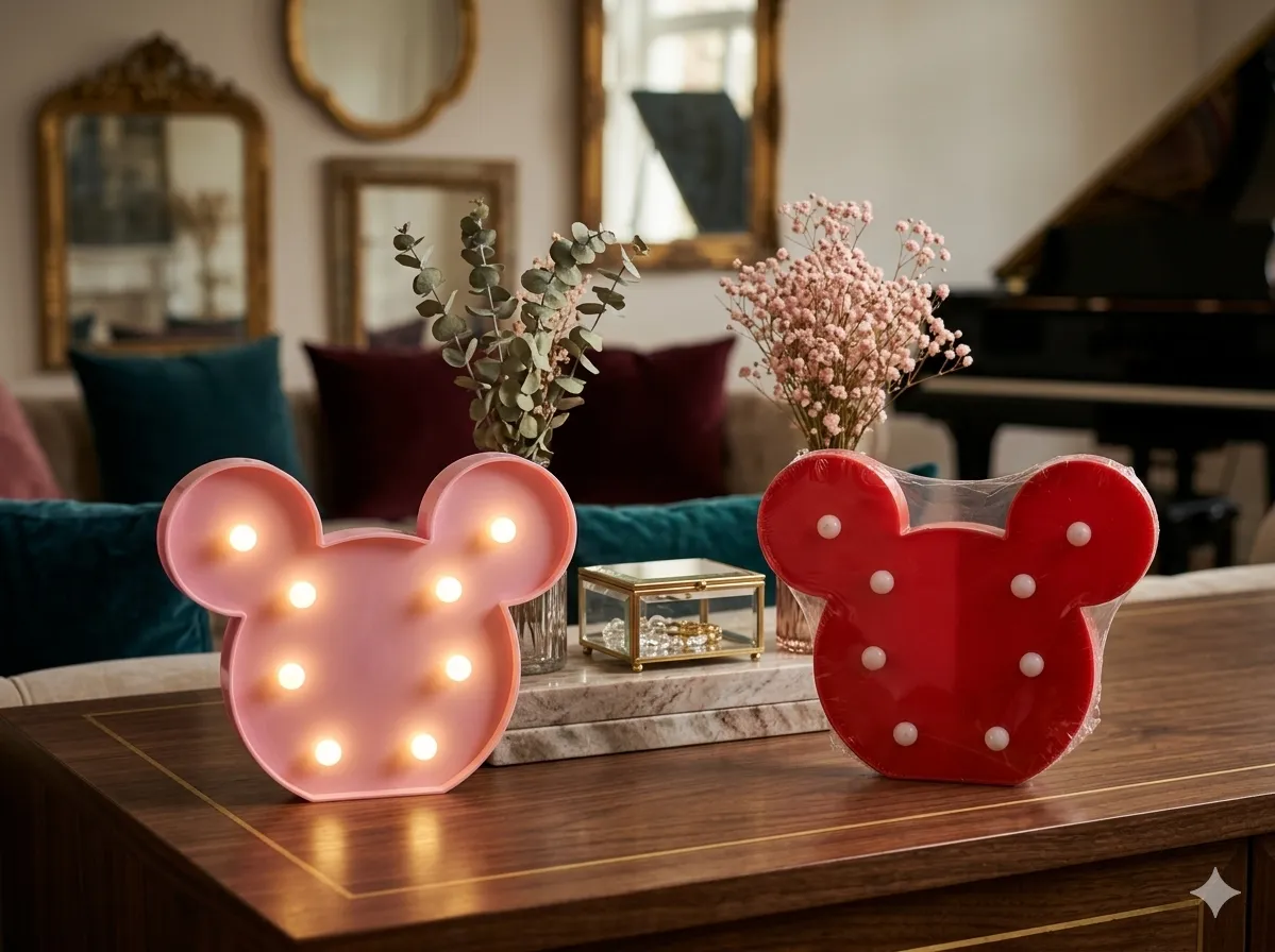 Lámparas Marquee de Minnie Mouse . 🐭🎀