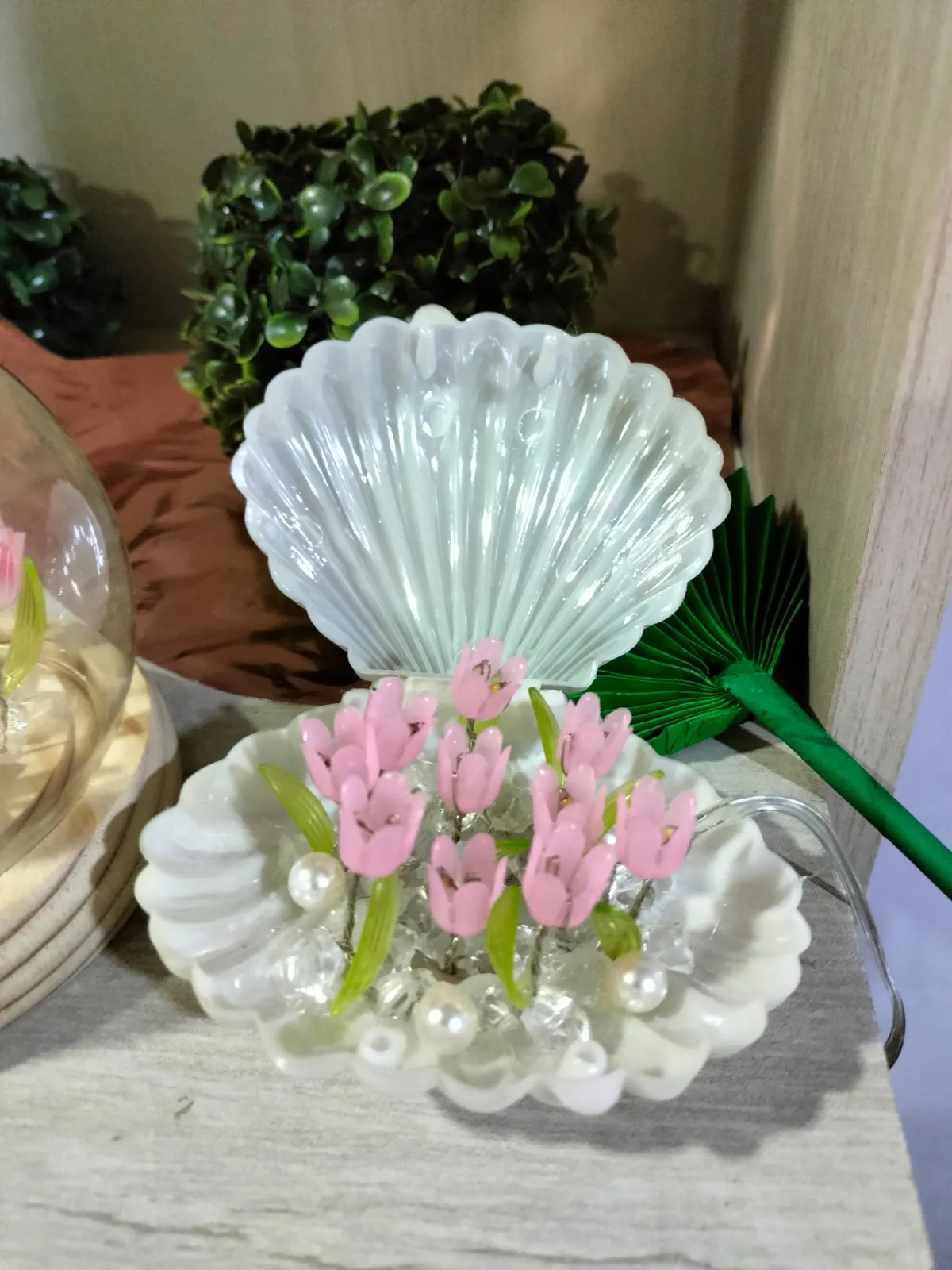 lampara de tulipan - concha marina
