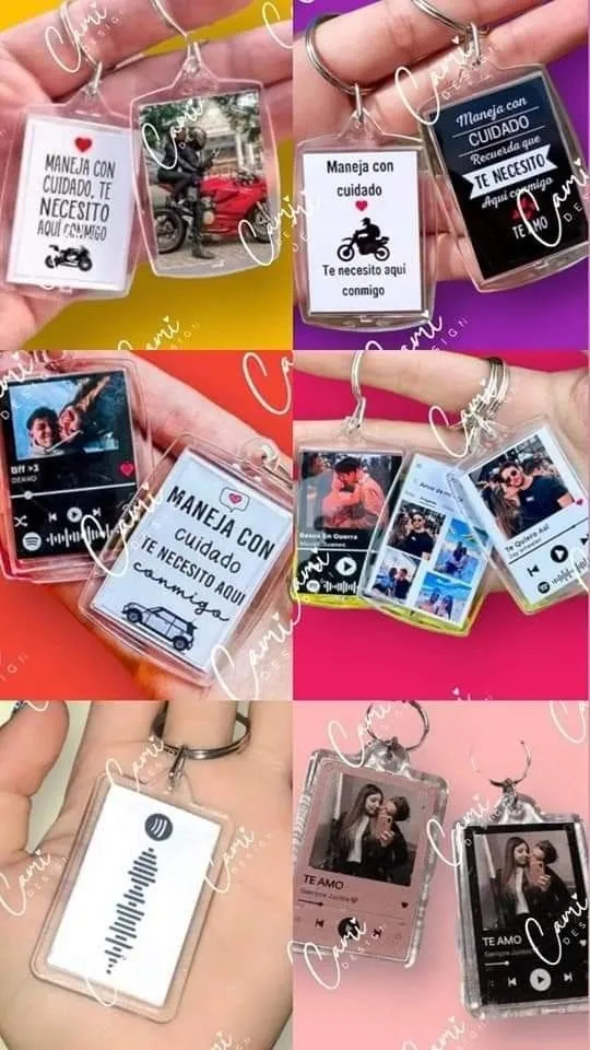 llaveros con mensajes personalizados
