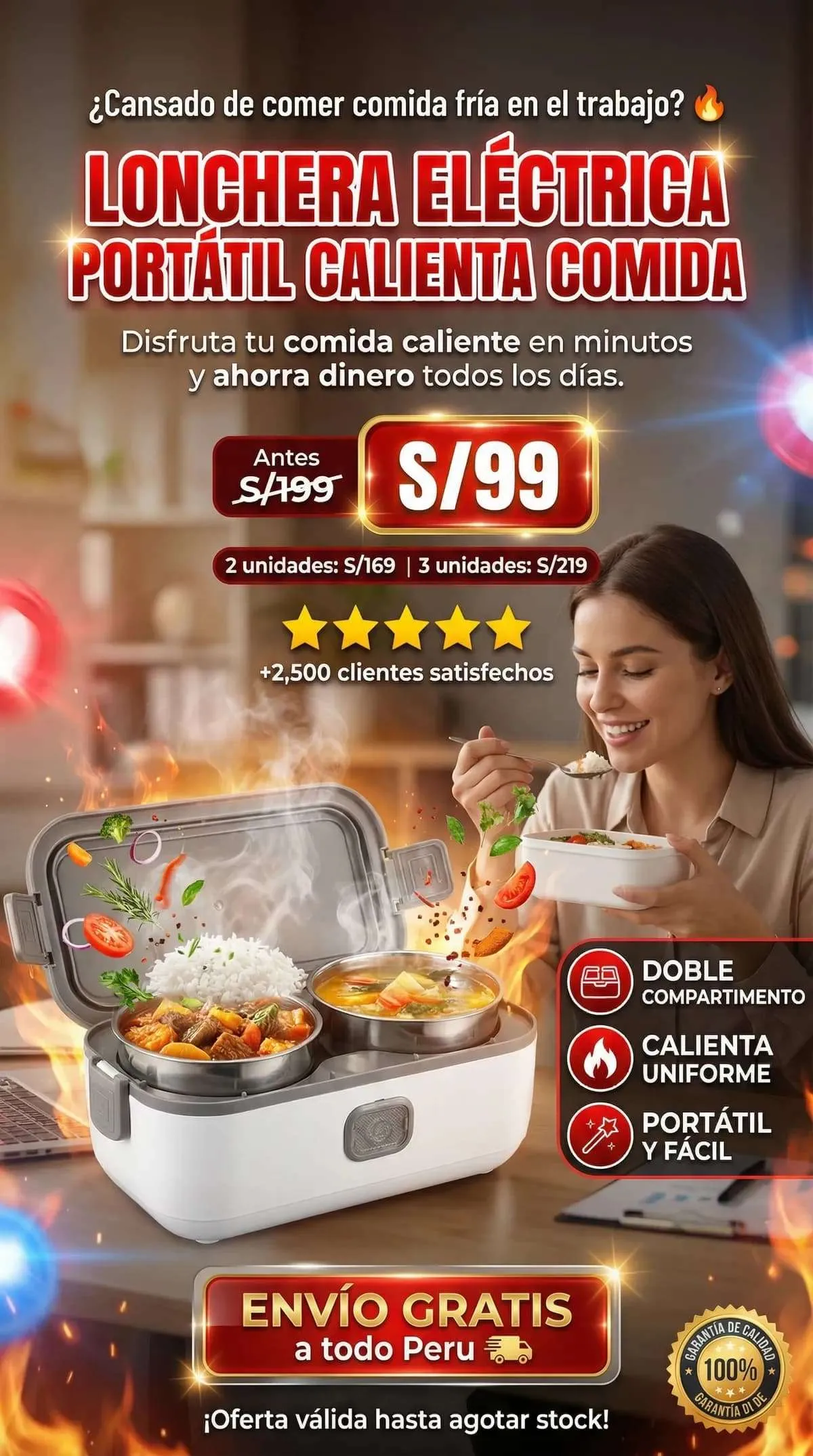 LONCHERA ELECTRICA 2 EN 1