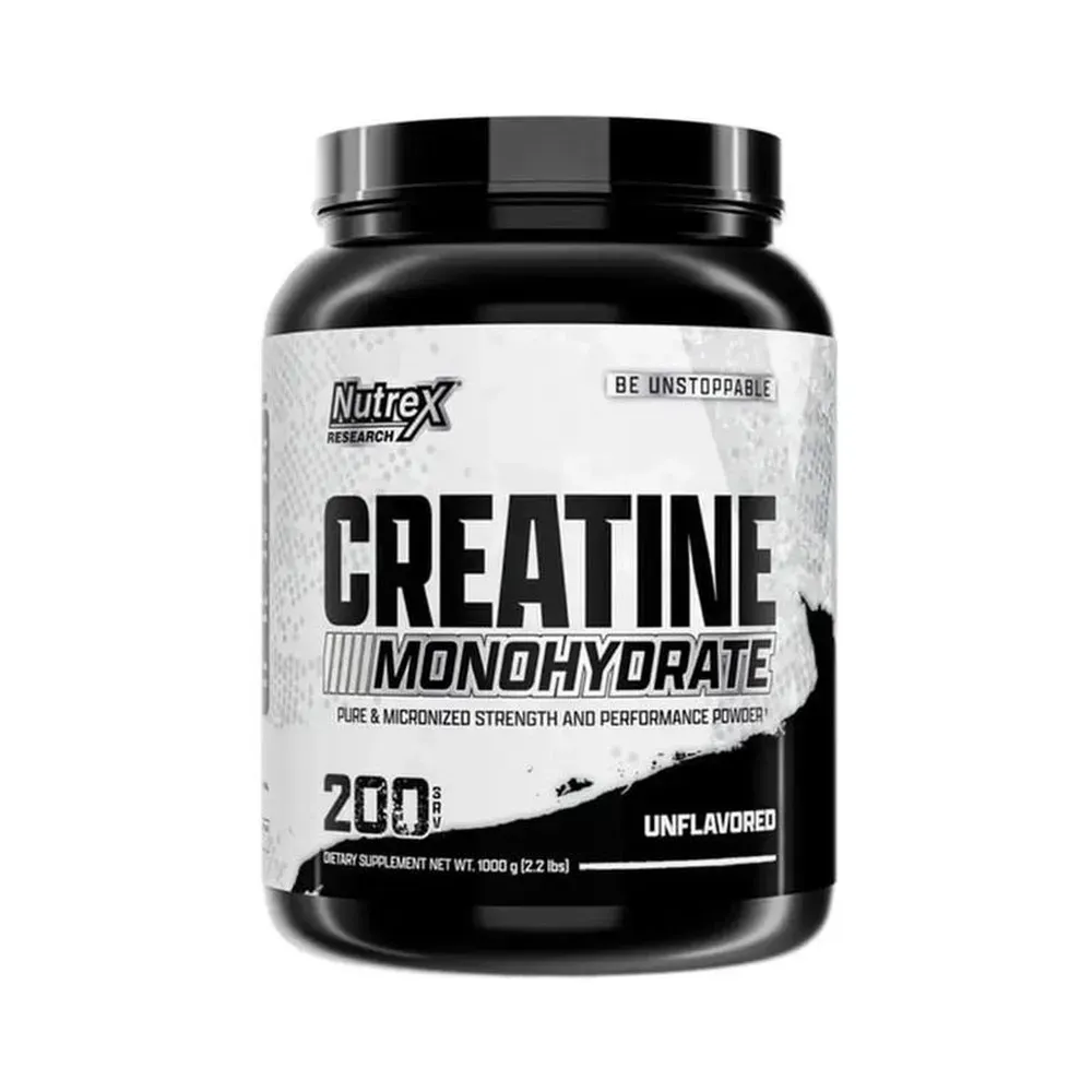 CREATINA MONOHIDRATADA NUTREX - 1 KG - 200 SERV.