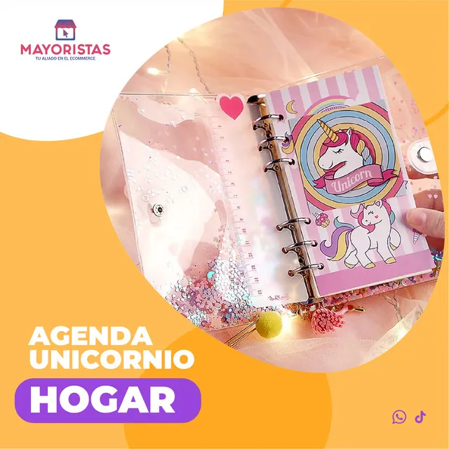 AGENDA LIBRETA UNICORNIO