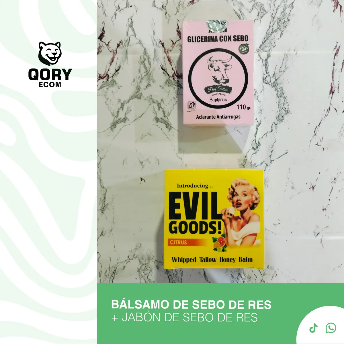 DUO - BALSAMO SEBO DE RES + JABÓN SEBO DE RES