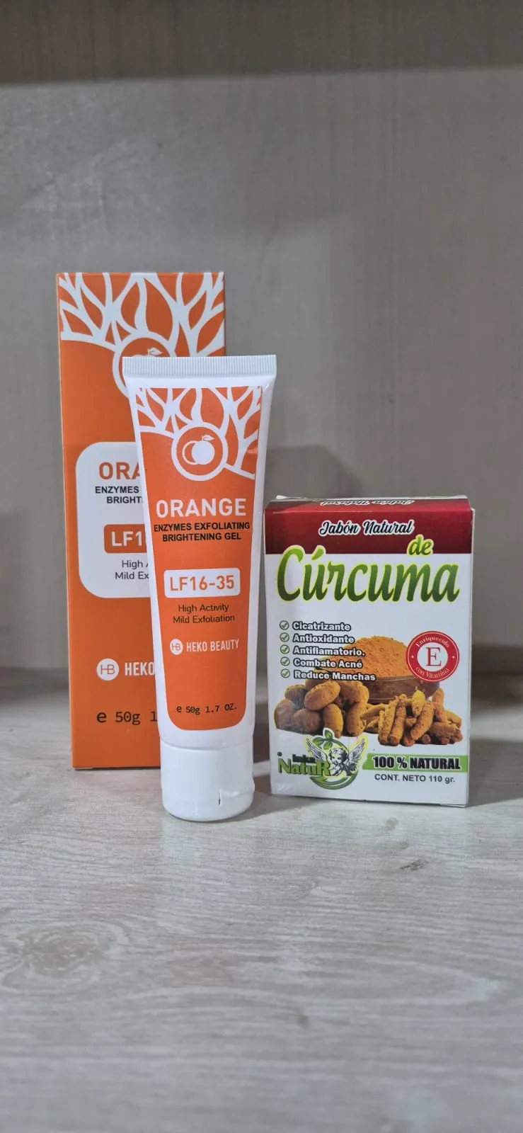 GEL EXFOLIANTE ORANGE + JABÓN CURCUMA - WINNER