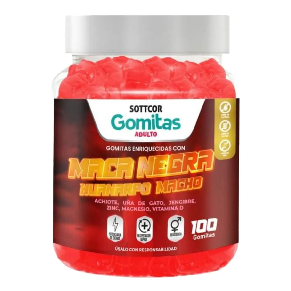 GOMITAS DE MACA NEGRA - registro sanitario
