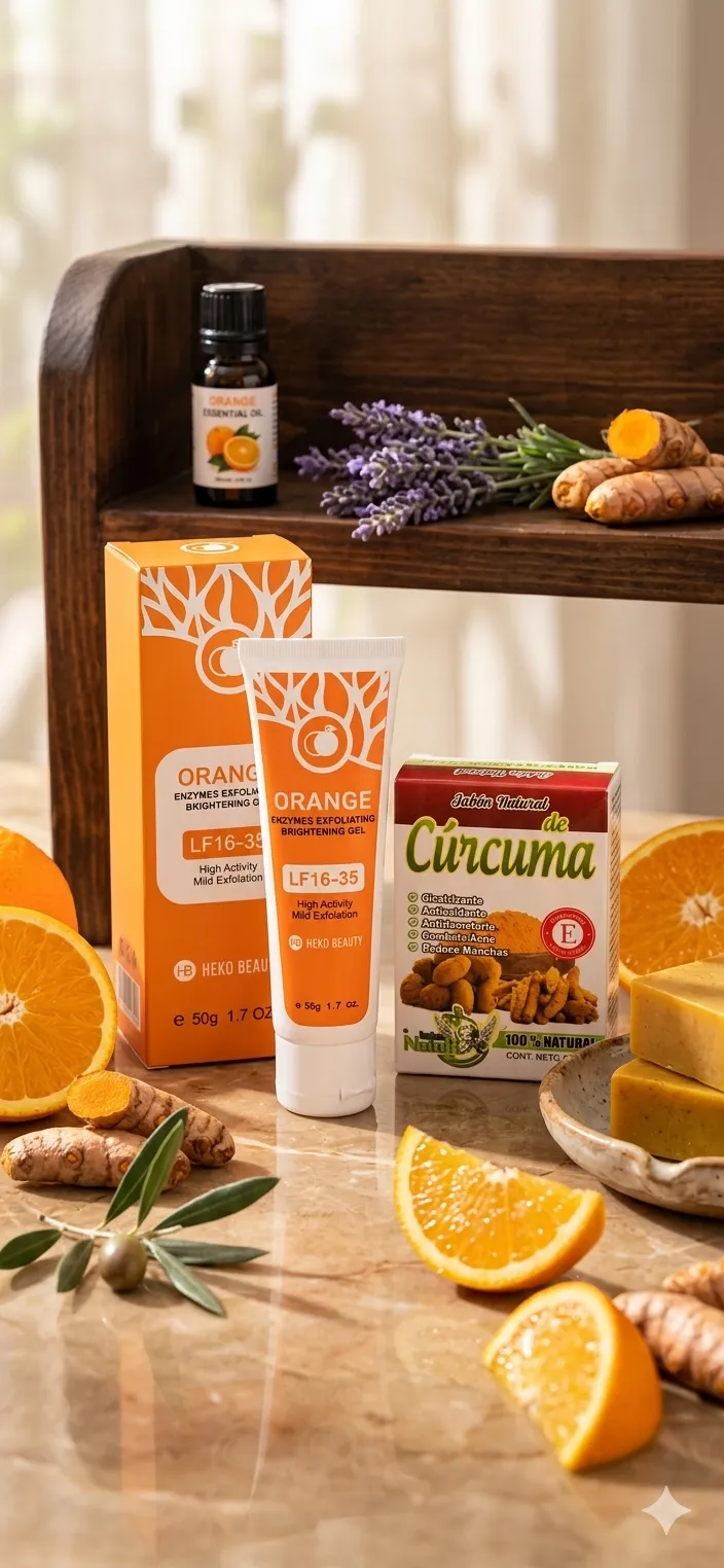 GEL EXFOLIANTE ORANGE + JABÓN CURCUMA - WINNER