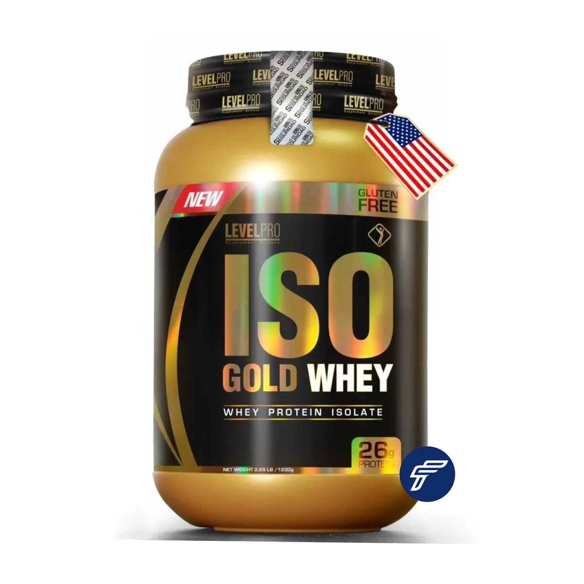 ISO GOLD WHEY - 2.43 LB / 1.1KG - COOKIES - 35 SERV.